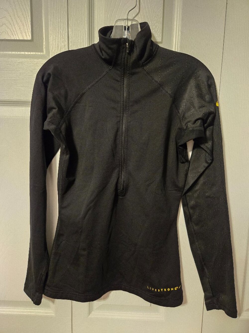 Nike Pro Black Half Zip, Size S.